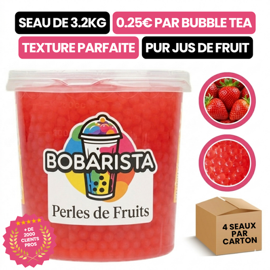 Popping Boba Fraise pour Bubble Tea