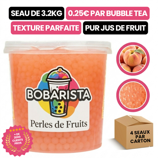 Popping Boba Pêche pour Bubble Tea