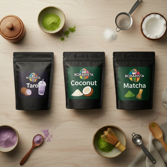 Arômes Premium Bobarista™ pour Bubble Tea - 4 Saveurs Asiatiques Authentiques