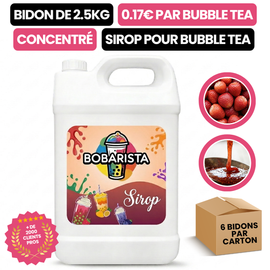 Sirop de Fraise pour Bubble Tea