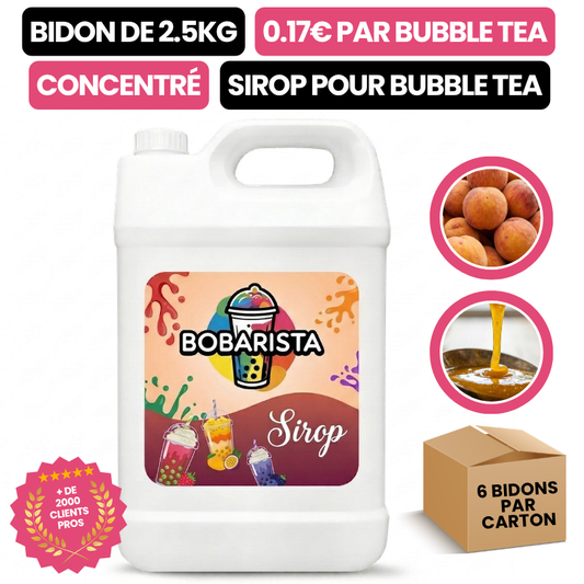 Sirop de Pêche pour Bubble Tea