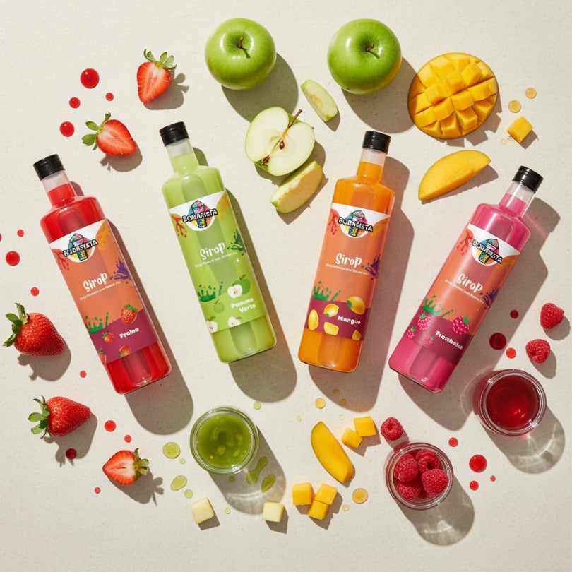 Recharge Sirops Naturels Premium Bobarista™ - 25 Boissons Supplémentaires